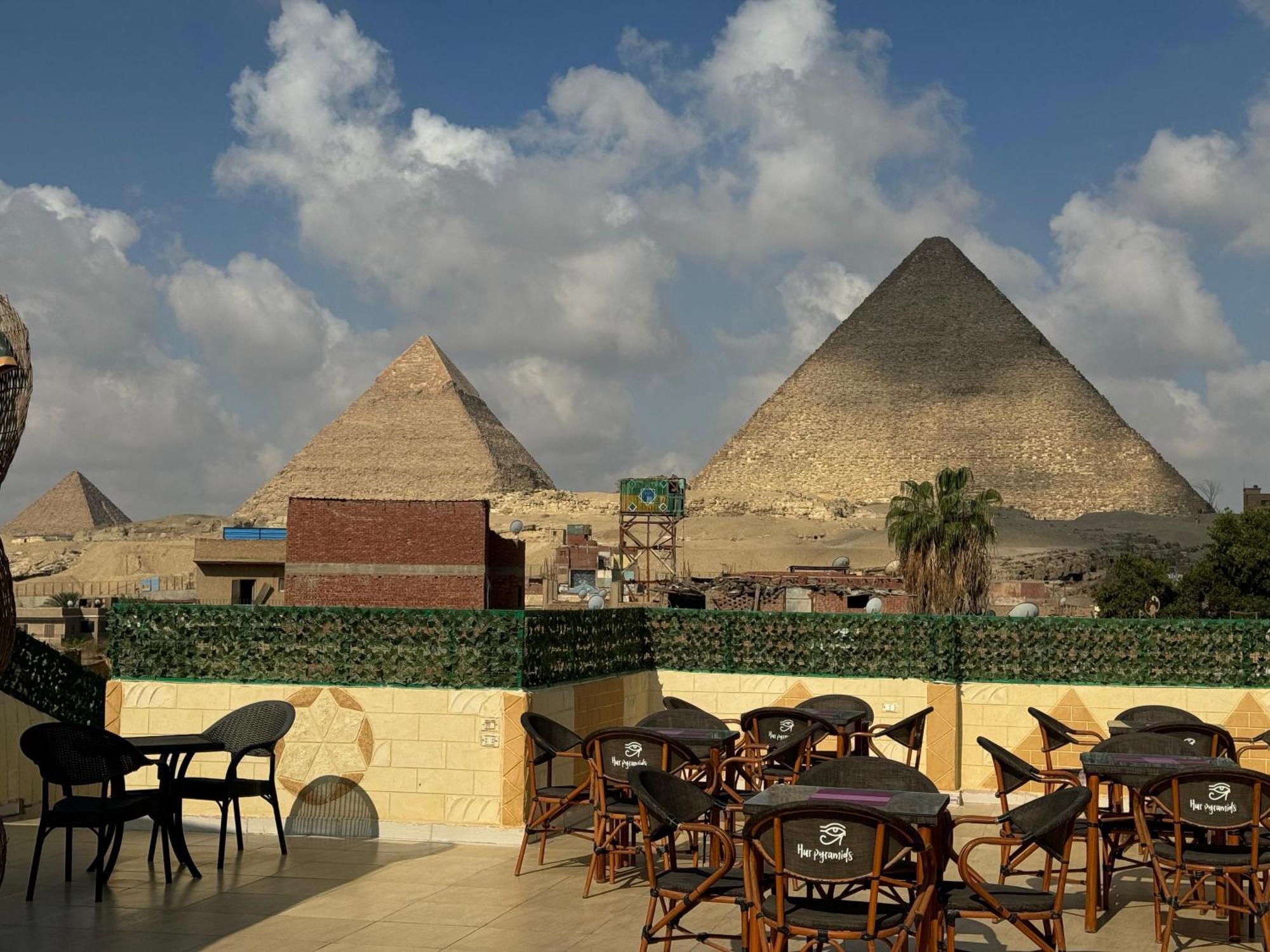 Hur Pyramids Land Inn Kafret el-Gabal Eksteriør billede